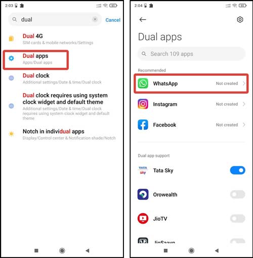 Dual Whatsapp