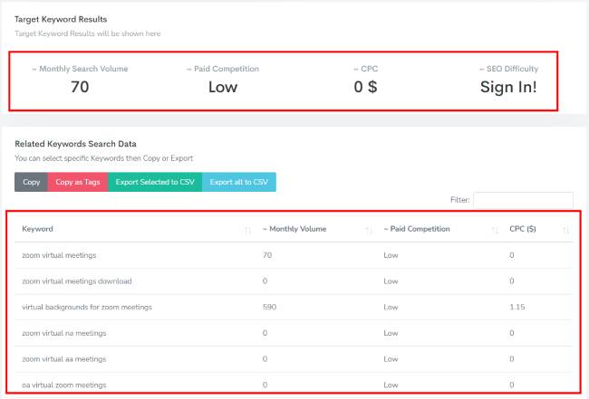 Free Keyword Research