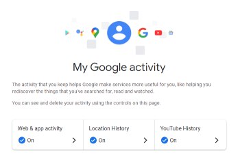 google my activity