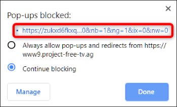 Allow pop ups in chrome