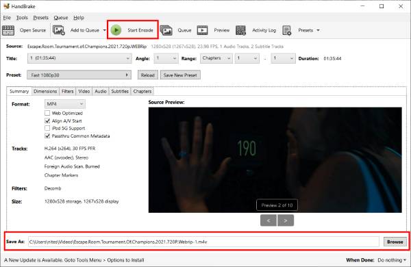 Convert MKV to MP4